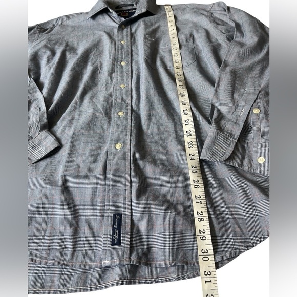 Vintage 90s Tommy Hilfiger Collar Button-Up Men’s Dress Shirt Size Large - Picture 5 of 8